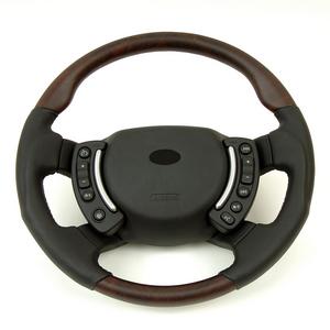Range Rover L322 Steering Wheel - Burr Walnut Heated + Nappa Leather SPORT Grip Preview